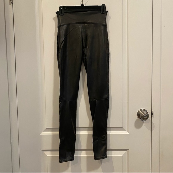 Spanx Faux Leather Sequin Leggings - Picture 6 of 6